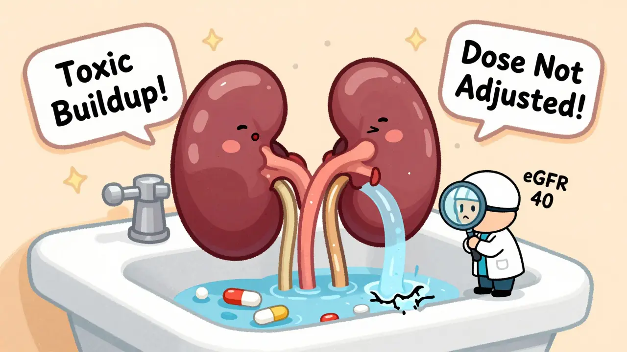 Kidney Disease and Medication Accumulation: How Poor Dosing Leads to Toxicity